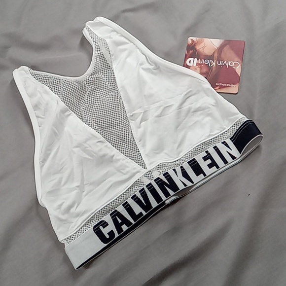 CALVIN KLEIN SMALL BRA Bralette Intimates New WHITE - Picture 2 of 4